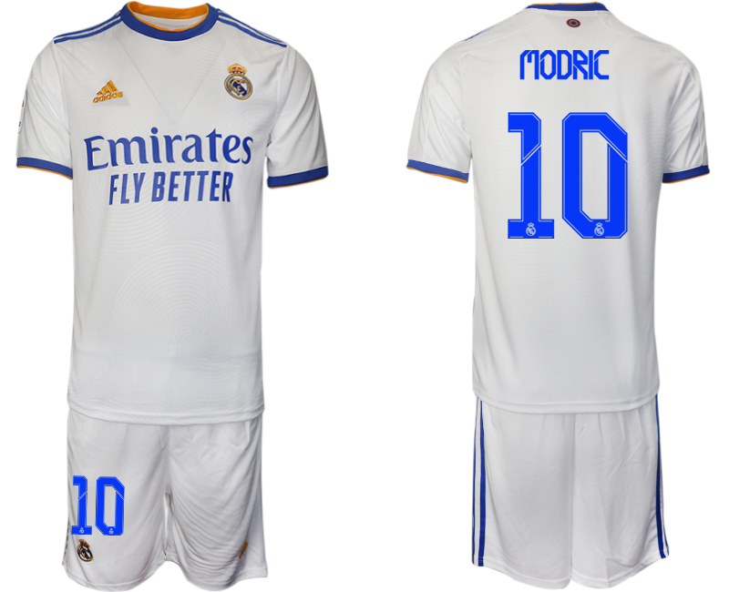 Men 2021-2022 Club Real Madrid home white #10 Soccer Jerseys